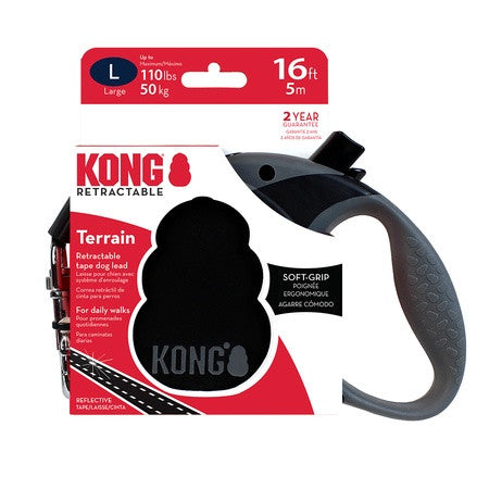 KONG Retractable Leash Terrain Black