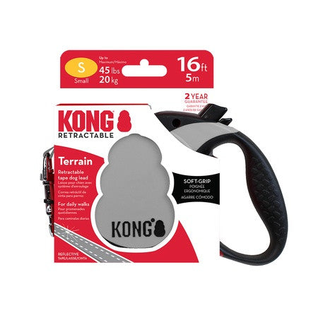 KONG Retractable Leash Terrain Grey