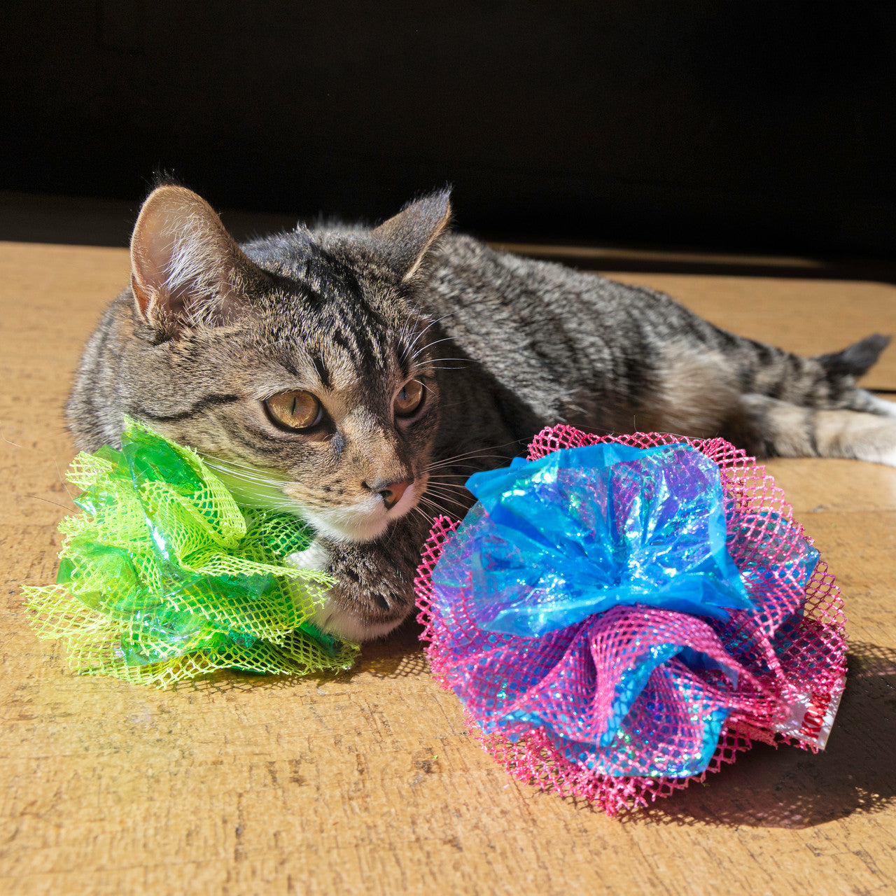 Crackles Fluff Balls 2-Pack, Assorted Colors