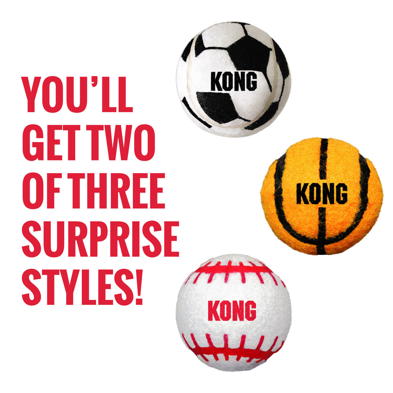 Sport Balls Medium, 2 Pack, Assorted Colors