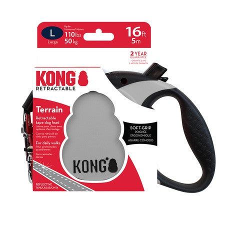 KONG Retractable Leash Terrain Grey