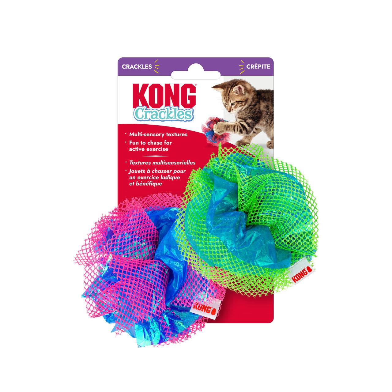 Crackles Fluff Balls 2-Pack, Assorted Colors